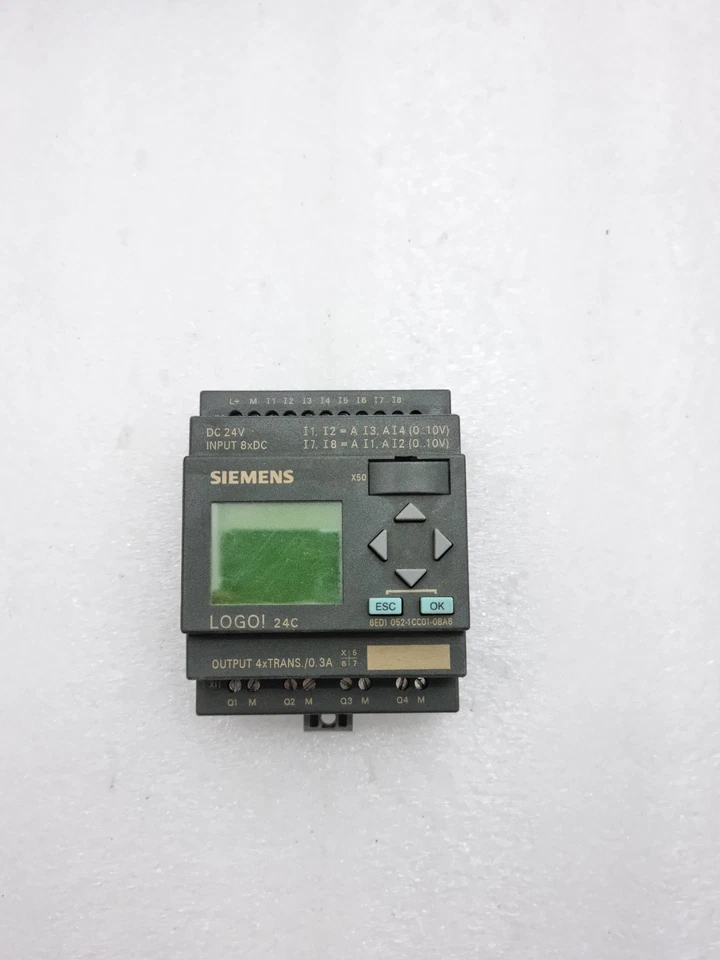 Used Working Siemens 6ED1052-1CC01-0BA6 24C Logo 24Vdc 6ED10521CC010BA6